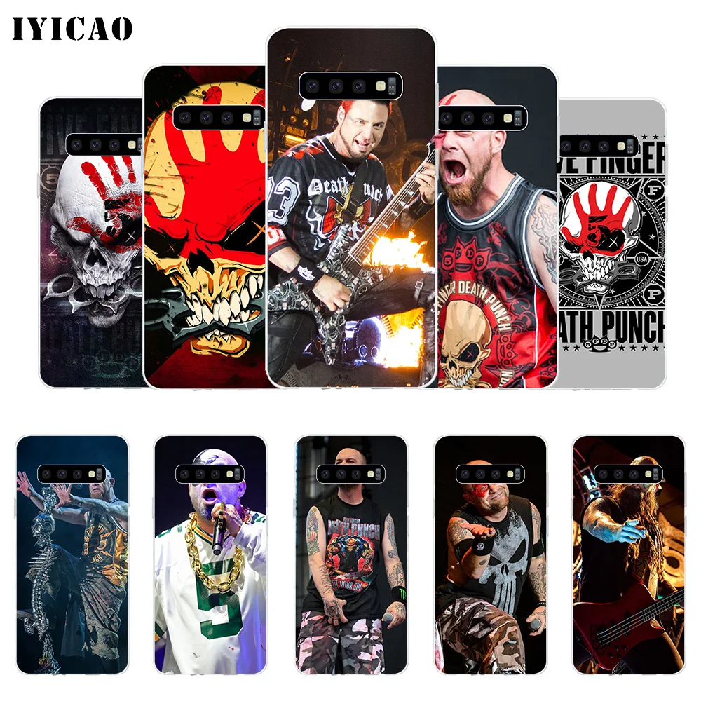 IYICAO Five Finger Death Punch FFDP Soft Silicone Phone Case for Samsung Galaxy S10e S10 S9 S8 Plus S7 Edge TPU Cover
IYICAO Five Finger Death Punch FFDP Soft Silicone Phone Case for Samsung Galaxy S10e S10 S9 S8 Plus S7 Edge TPU Cover