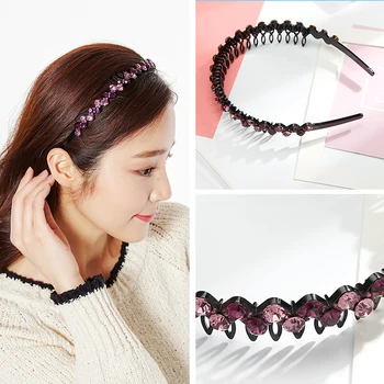 CHIMERA Teeth Comb Rhinestone Headband Durable Acrylic Hair Hoop Hairband for Women Wedding Bridal Crystal Jewelry Accessories
CHIMERA Teeth Comb Rhinestone Headband Durable Acrylic Hair Hoop Hairband for Women Wedding Bridal Crystal Jewelry Accessories