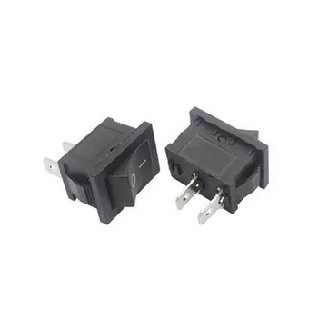 

30pcs 21*15mm rocker switch on-off switches 2 pins 2 gears button boat rocker key 6A/250V wholesale price