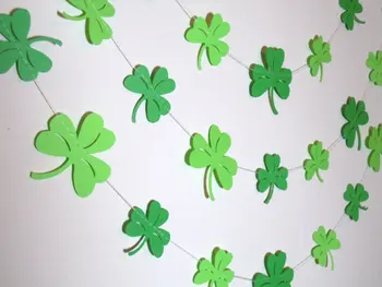 Shamrock Paper Garland clover banner party bunting- wedding Garland- Baby shower Decorations - Bridal Shower Decor-10 Ft Paper
Shamrock Paper Garland clover banner party bunting- wedding Garland- Baby shower Decorations - Bridal Shower Decor-10 Ft Paper