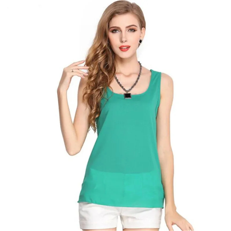 Vest Thin Chiffon Tank Top Women Summer Sleeveless Shirt Sexy Camis Loose Casual Female Tops Blouse Ladies Big Size S 3XL
Vest Thin Chiffon Tank Top Women Summer Sleeveless Shirt Sexy Camis Loose Casual Female Tops Blouse Ladies Big Size S 3XL