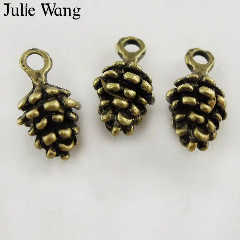 Julie Wang 10-50PCS Pine Cone Charms Small Antique Bronze Echinacea Alloy Bracelet Pendants Finding Jewelry Making Accessory
Julie Wang 10-50PCS Pine Cone Charms Small Antique Bronze Echinacea Alloy Bracelet Pendants Finding Jewelry Making Accessory