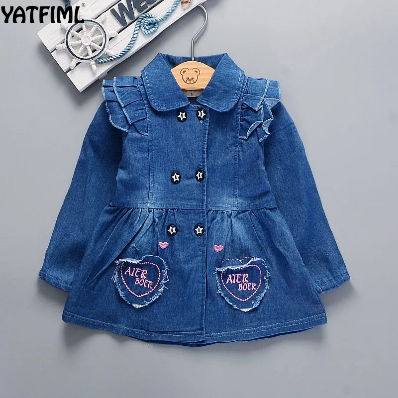 YATFIML 2018 New Fashion Spring Autumn outwear Children clothing girls'denim coat jackets kids clothes baby girl top outfits
YATFIML 2018 New Fashion Spring Autumn outwear Children clothing girls'denim coat jackets kids clothes baby girl top outfits