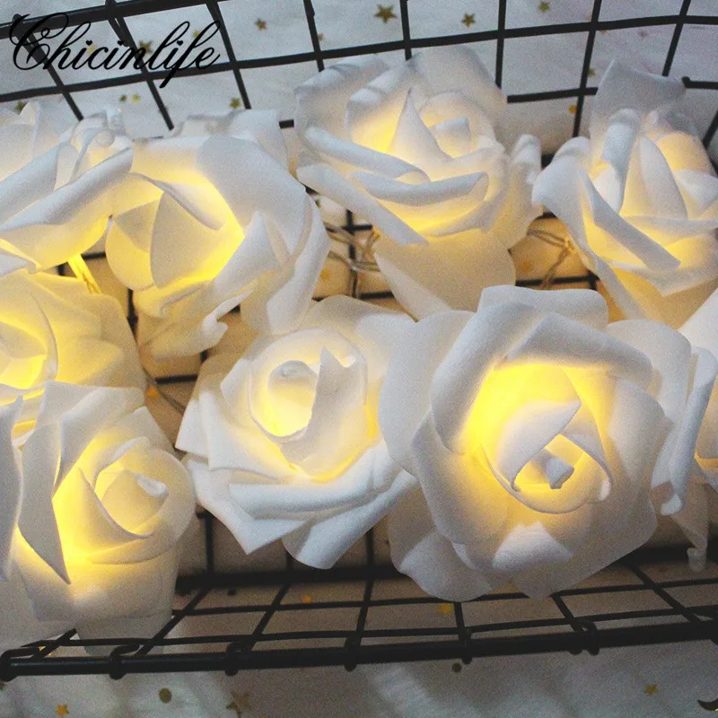 Chicinlife 1.1m 10Pcs Flower LED String Light Warm White Light Night Lamp Hanging Valentine's Day Party Wedding Decoration
Chicinlife 1.1m 10Pcs Flower LED String Light Warm White Light Night Lamp Hanging Valentine's Day Party Wedding Decoration