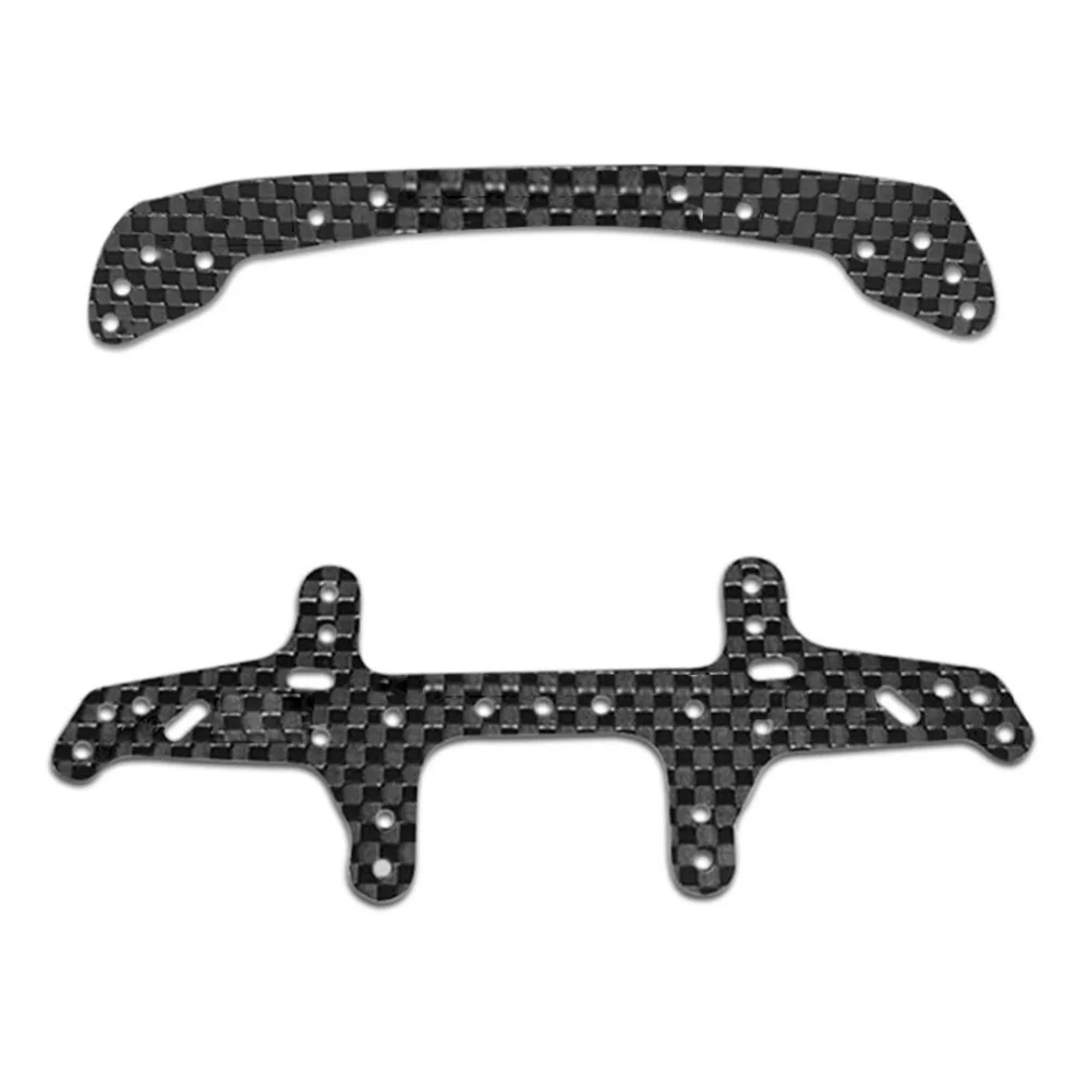 

1.5mm 2.0mm 3.0mm Carbon Fiber Lettering Leading Rear Plate Front plate Parts for 2013 style RC MINI 4WD Tamiya Car Crawlers