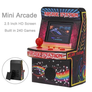 Portable Retro Mini Arcade Handheld Game Console 8 Bit 2.5 inch LCD Color Screen Game Arcade Built in 240 Classic Games For Kids
Portable Retro Mini Arcade Handheld Game Console 8 Bit 2.5 inch LCD Color Screen Game Arcade Built in 240 Classic Games For Kids