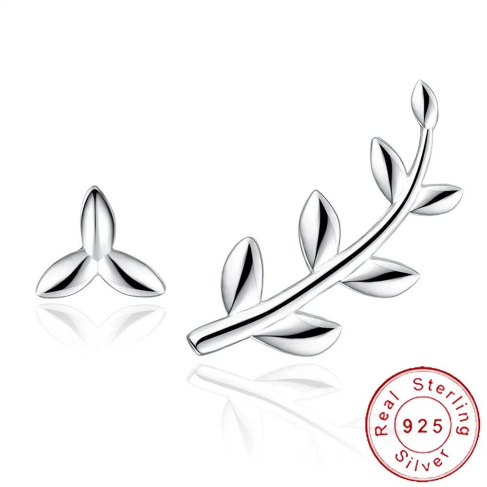 Minimalist Asymmetrical 925 Sterling Silver Leaves Ear cuff Climber Earrings Stud Branch Oorbellen Botanical Jewelry SE039
Minimalist Asymmetrical 925 Sterling Silver Leaves Ear cuff Climber Earrings Stud Branch Oorbellen Botanical Jewelry SE039
