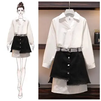 2019 New Fashion Women Two Piece Set Female Long Shirt + Irregular Skirts Sets Suits Ladies Vintage Plus Size 4XL Tracksuit F207
2019 New Fashion Women Two Piece Set Female Long Shirt + Irregular Skirts Sets Suits Ladies Vintage Plus Size 4XL Tracksuit F207