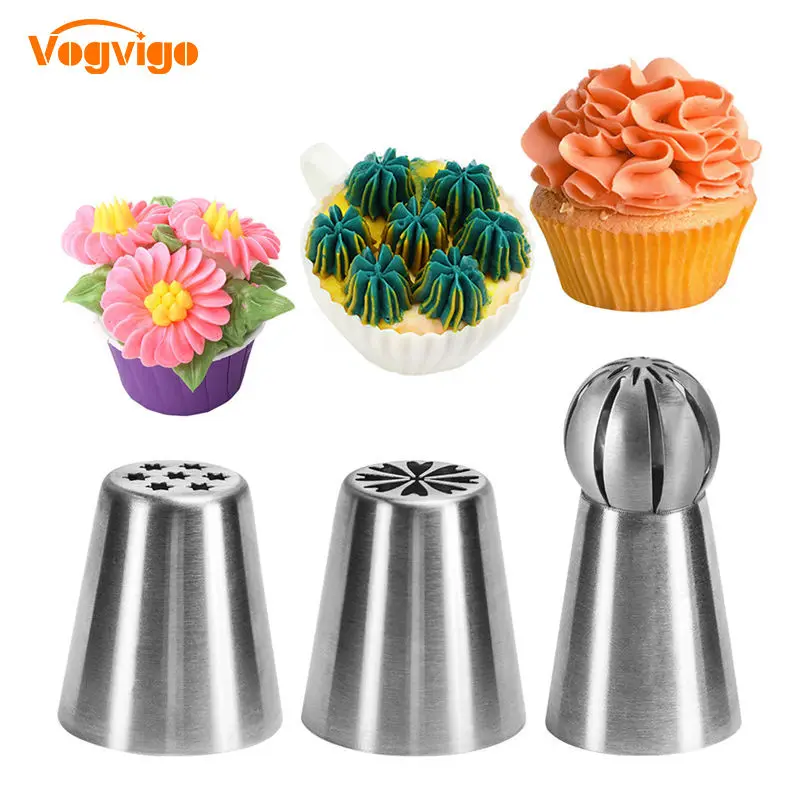 VOGVIGO Pastry Cream Nozzles 3PCS 304 Stainless Steel Cake Decorating Tools Dessert Decor Nozzles Flower Confectionery Nozzles
VOGVIGO Pastry Cream Nozzles 3PCS 304 Stainless Steel Cake Decorating Tools Dessert Decor Nozzles Flower Confectionery Nozzles