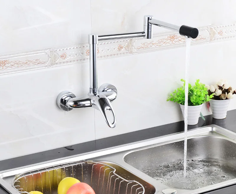 Luxury Golden Brass Kitchen Faucet Wall Mounted Rose Golden Faucet Swivel Spout Valve Mixer Tap
Luxury Golden Brass Kitchen Faucet Wall Mounted Rose Golden Faucet Swivel Spout Valve Mixer Tap