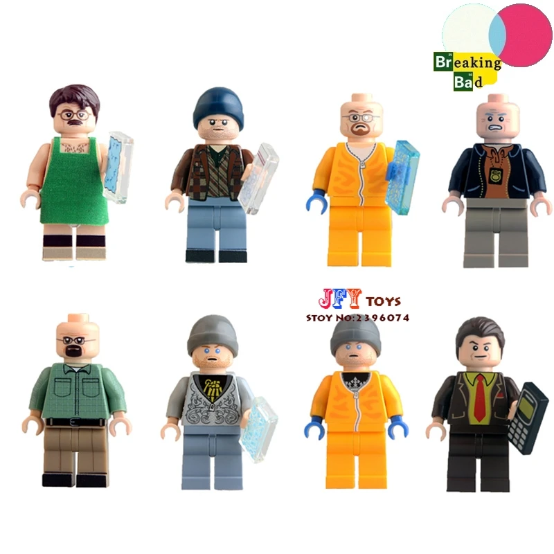 Single Breaking Bad Badger Jesse Pinkman Hank Schrader Saul Goodman building blocks bricks toys for children kits brinquedos
Single Breaking Bad Badger Jesse Pinkman Hank Schrader Saul Goodman building blocks bricks toys for children kits brinquedos