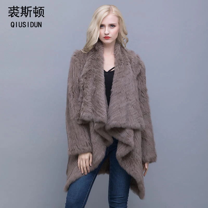 QIUSIDUN 2017 Women Genuine Knitted Rabbit Fur Coat Winter Real Rabbit New Fashion Fur Outwear Lady Natural Rabbit Fur Jacket
QIUSIDUN 2017 Women Genuine Knitted Rabbit Fur Coat Winter Real Rabbit New Fashion Fur Outwear Lady Natural Rabbit Fur Jacket