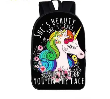Funny Teenager Unicorn Backpack For Girls Children School Bags Women Laptop School Backpack kids Student Book Bag Girl Gift
Funny Teenager Unicorn Backpack For Girls Children School Bags Women Laptop School Backpack kids Student Book Bag Girl Gift