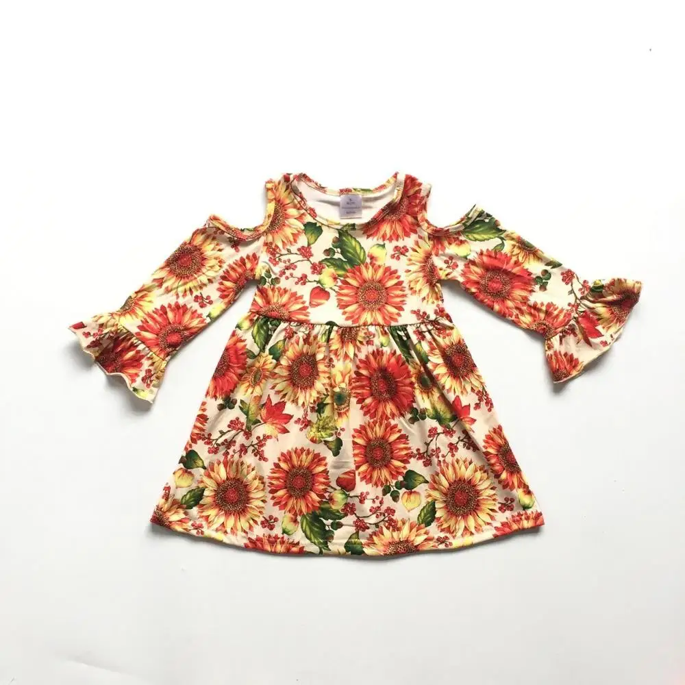 baby girls clothes Fall/Autumn dress clothing children girls sunflower dress long sleeve Off-the-shoulder skirt
baby girls clothes Fall/Autumn dress clothing children girls sunflower dress long sleeve Off-the-shoulder skirt