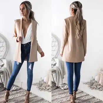 New Fashion Women Ladies Suit Coat Business Blazer Long Sleeve Outwears Office Lady's Long Blazers
New Fashion Women Ladies Suit Coat Business Blazer Long Sleeve Outwears Office Lady's Long Blazers