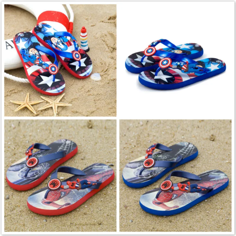 2019 Summer Sandals Baby Girls Boys Slippers Children PVC Cartoon Flip flops Captain America Spiderman Toddler Beach Kids Sandal
2019 Summer Sandals Baby Girls Boys Slippers Children PVC Cartoon Flip flops Captain America Spiderman Toddler Beach Kids Sandal