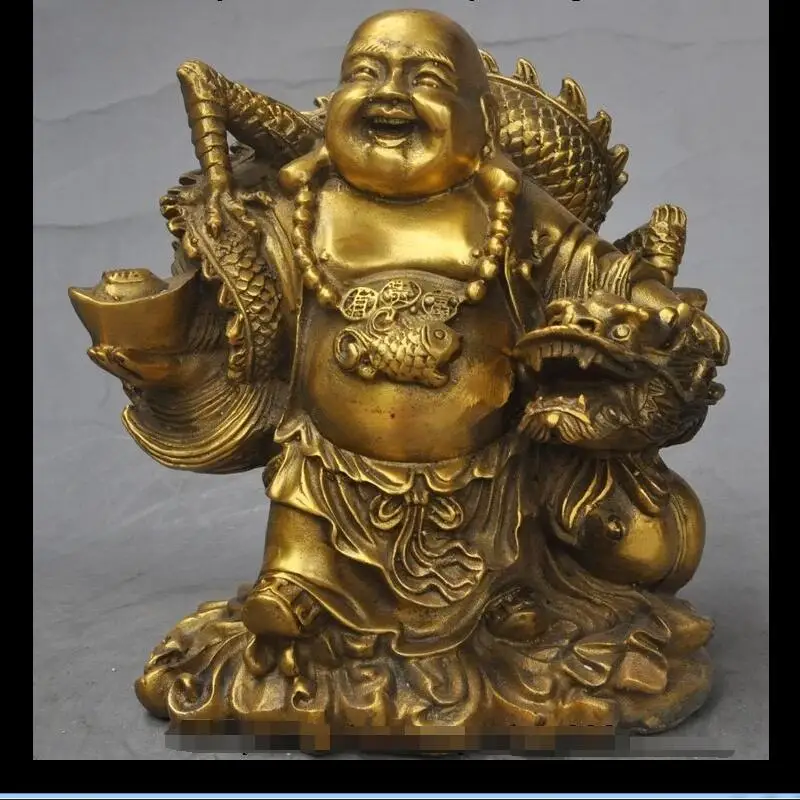 zhaorui4884412+ +6"Chinese Buddhism Brass YuanBao Fish Dragon Winding Happy Lucky Maitreya Statue
zhaorui4884412+ +6"Chinese Buddhism Brass YuanBao Fish Dragon Winding Happy Lucky Maitreya Statue