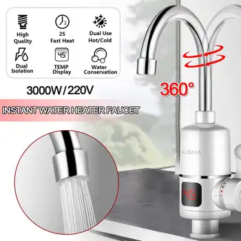 Water Heater Tap Kitchen Faucet Instantaneous Water Heater Shower Instant Heaters Tankless Water Heating LCD Display
Water Heater Tap Kitchen Faucet Instantaneous Water Heater Shower Instant Heaters Tankless Water Heating LCD Display