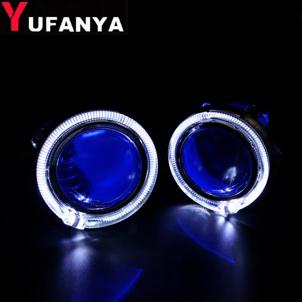 2.5 inch bi xenon Projector lens with DRL LED angel eyes shrouds mask car assembly for H1 H4 H7 xenon car model demon eyes free
2.5 inch bi xenon Projector lens with DRL LED angel eyes shrouds mask car assembly for H1 H4 H7 xenon car model demon eyes free