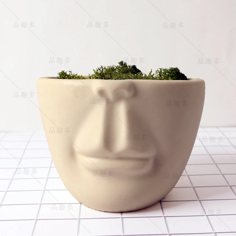 Simple face profile picture multi-meat planter silicone mold cement household decoration concrete planter manual mold
Simple face profile picture multi-meat planter silicone mold cement household decoration concrete planter manual mold