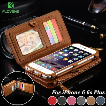 FLOVEME Brand Retro Leather Wallet Bag Case for iPhone 6 6s Plus Detachable 2 in 1 Flip Card Slot Cover for Apple iPhone 6s Plus
FLOVEME Brand Retro Leather Wallet Bag Case for iPhone 6 6s Plus Detachable 2 in 1 Flip Card Slot Cover for Apple iPhone 6s Plus
