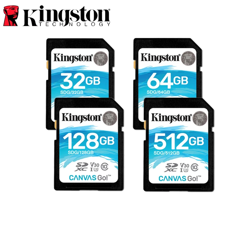 Kingston SDG SD 90MB/s Class10 UHS-I Card 32gb 64gb 128gb 512gb Memory Card SDG/XGB SDHC/SDXC carte Cards for Camera Canvas Go
Kingston SDG SD 90MB/s Class10 UHS-I Card 32gb 64gb 128gb 512gb Memory Card SDG/XGB SDHC/SDXC carte Cards for Camera Canvas Go