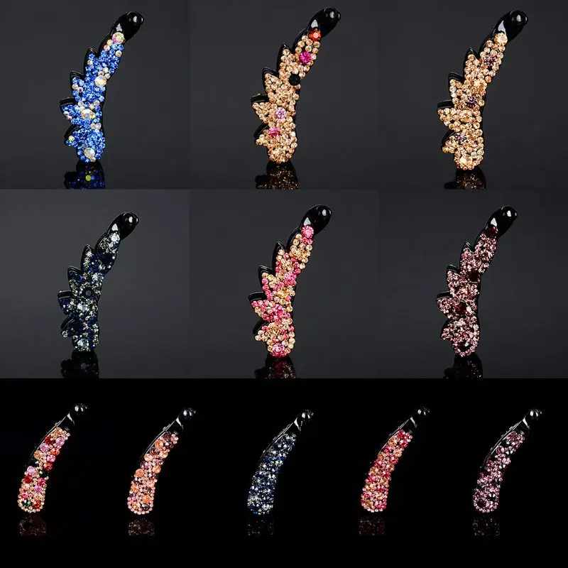 1Pc Hair Clips Crystal Banana Clip Hairpin Horsetail Buckle Vertical Clip Rhinestone Diamond Hair Accessories Headdress Hot
1Pc Hair Clips Crystal Banana Clip Hairpin Horsetail Buckle Vertical Clip Rhinestone Diamond Hair Accessories Headdress Hot