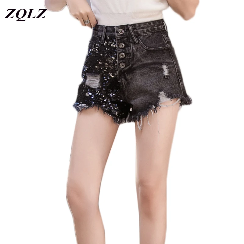 Spring Summer Embroidery Sequins Sexy Jeans Club Shorts Women Button Hole Tassles Pocket High Waisted Denim Short Pants Female
Spring Summer Embroidery Sequins Sexy Jeans Club Shorts Women Button Hole Tassles Pocket High Waisted Denim Short Pants Female