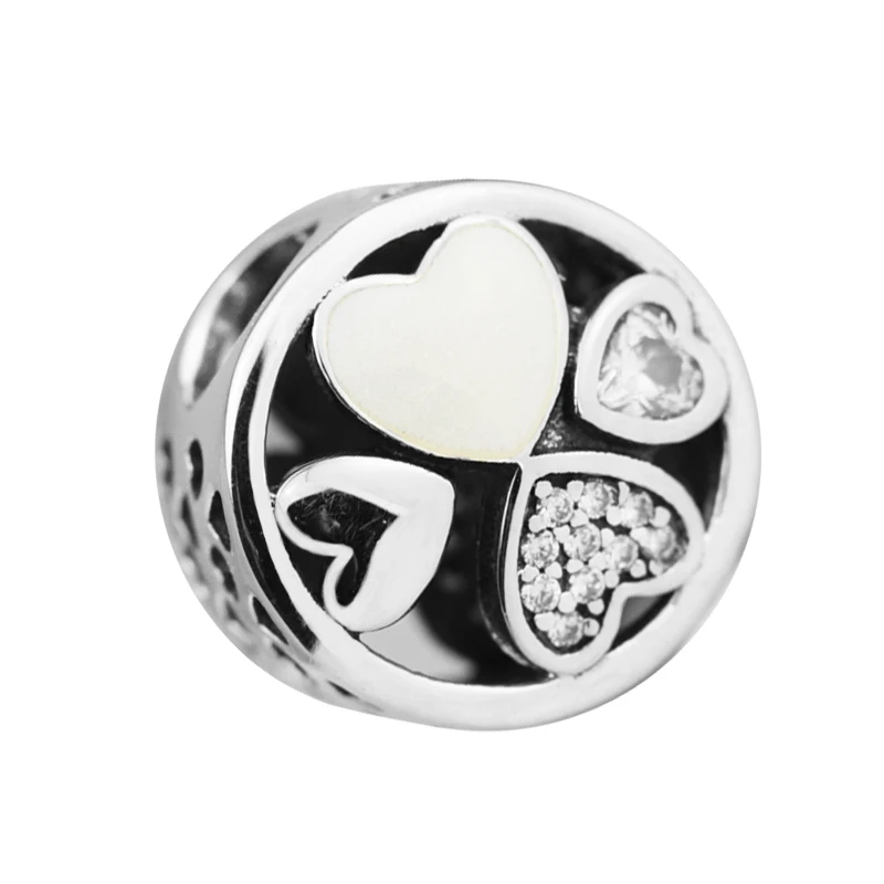 Hearts Of Love With CZ Stones Charms Bead DIY Jewelry 100% 925 Sterling Silver Jewelry Fit Noraml Charm Bracelet Mother's Day
Hearts Of Love With CZ Stones Charms Bead DIY Jewelry 100% 925 Sterling Silver Jewelry Fit Noraml Charm Bracelet Mother's Day