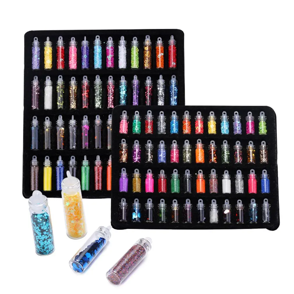 Glitter Hexagon Flakes Glass Bottle For Eye Face Body Shiny Glitter Sequin Nail Art Tip Decor Glitter 12 colors mixed
Glitter Hexagon Flakes Glass Bottle For Eye Face Body Shiny Glitter Sequin Nail Art Tip Decor Glitter 12 colors mixed