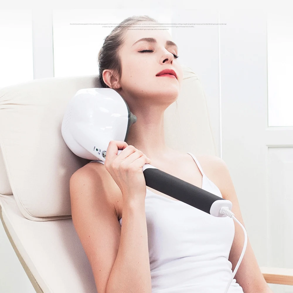 Electric Handheld Massager Four Head Machine Full Body Neck Vertebra Back Muscle Relax Vibrating Deep Tissue Massage Health Care
Electric Handheld Massager Four Head Machine Full Body Neck Vertebra Back Muscle Relax Vibrating Deep Tissue Massage Health Care