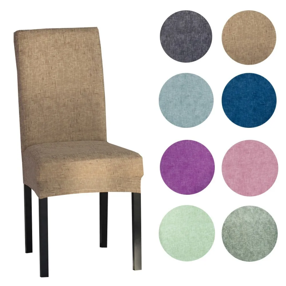 Flax Texture Print Dining Chair Cover Spandex Elastic Khaki Anti Dirty Slipcovers Stretch Removable Hotel Banquet Seat Case
Flax Texture Print Dining Chair Cover Spandex Elastic Khaki Anti Dirty Slipcovers Stretch Removable Hotel Banquet Seat Case
