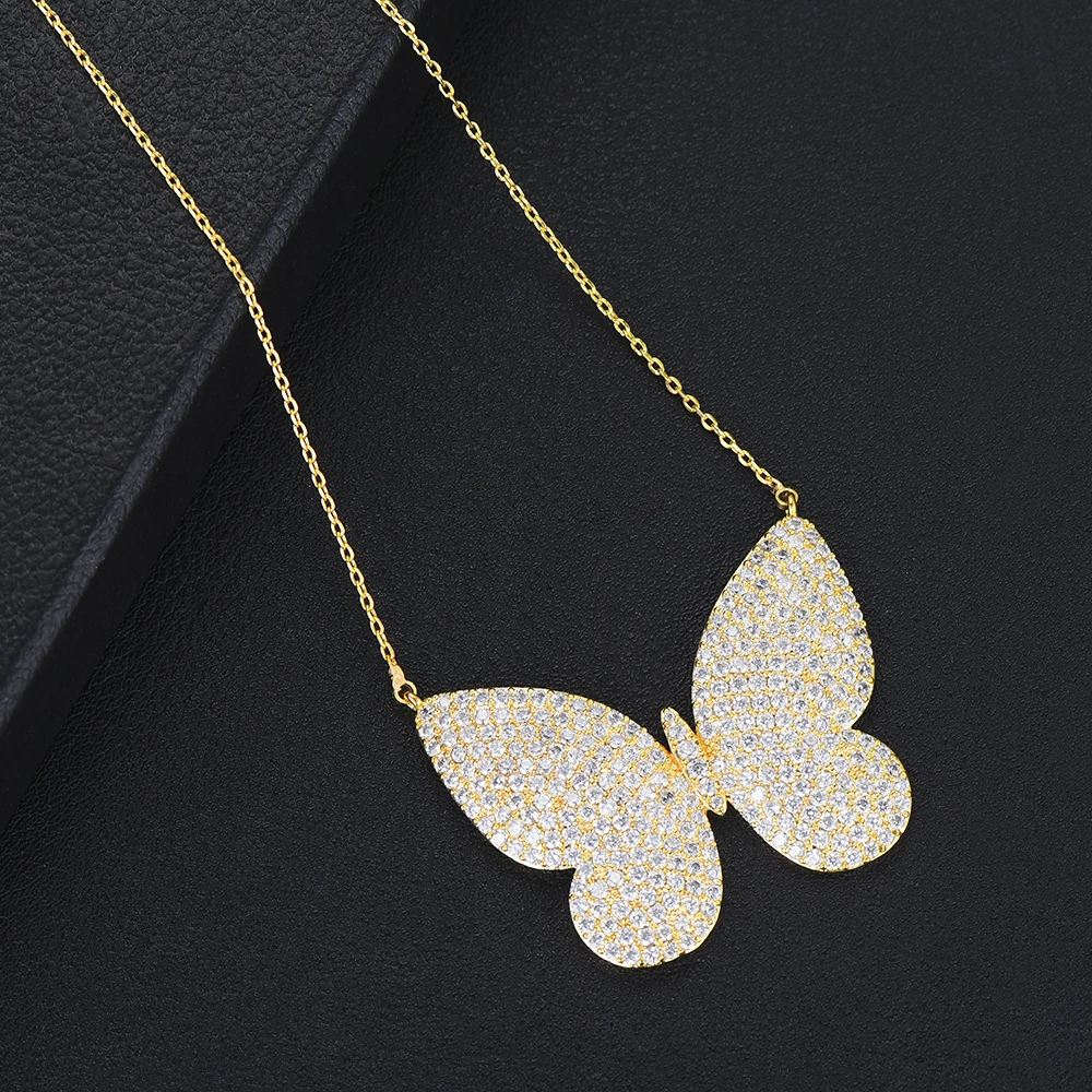 Big Pendant Butterfly Shape Full Mini Crystal Necklace For Women Wedding Engagement Party Jewlery Attractive Fashion Jewelry 
Big Pendant Butterfly Shape Full Mini Crystal Necklace For Women Wedding Engagement Party Jewlery Attractive Fashion Jewelry