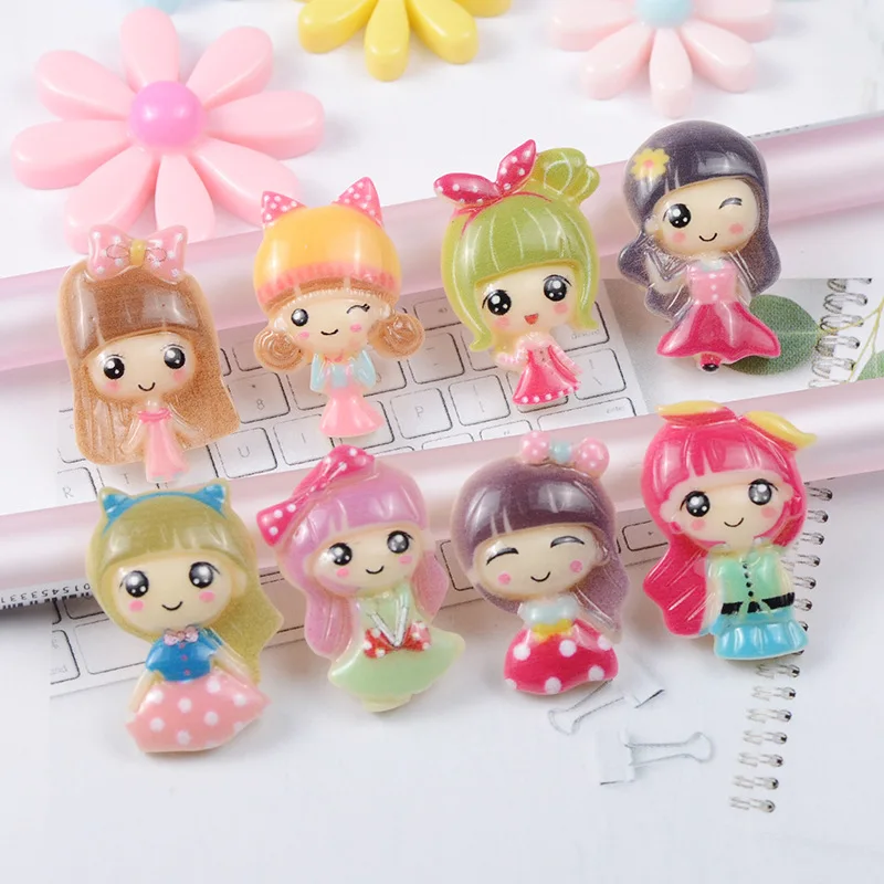 10Pcs/lot Kawaii Flat back Resin Cabochon Cartoon Princess Girls DIY Hair Bow Center Cabochons Embellishments for Scrapbooking
10Pcs/lot Kawaii Flat back Resin Cabochon Cartoon Princess Girls DIY Hair Bow Center Cabochons Embellishments for Scrapbooking