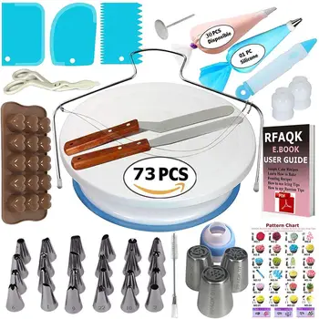 34/42/73/124PCS Cake Decorating Cake Turntable Set Pastry Tube Fondant Tool Kitchen Home Cake Baking Supplies Baking Tools
34/42/73/124PCS Cake Decorating Cake Turntable Set Pastry Tube Fondant Tool Kitchen Home Cake Baking Supplies Baking Tools