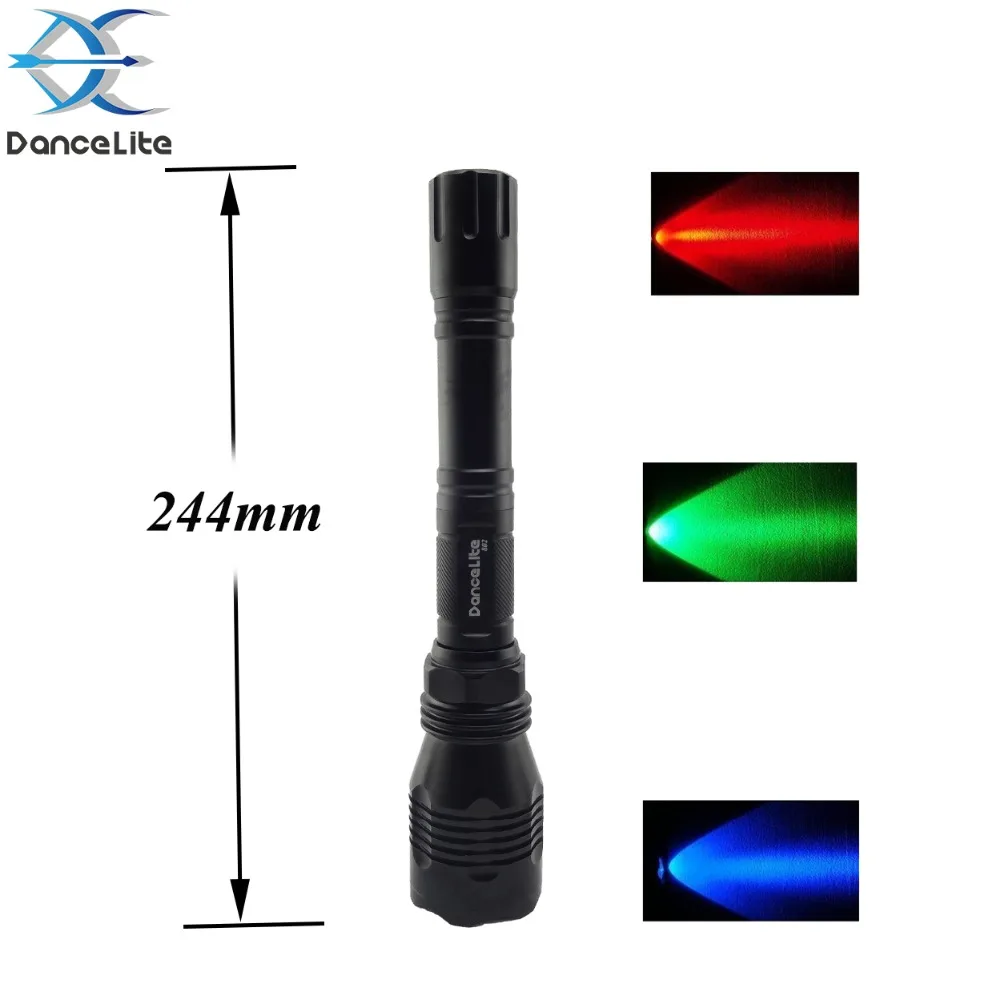 DanceLite 802 XPE Colorful LED Flashlight, RGB Working Torch, 1MODE, Long Light Range (Extension Tube Included)
DanceLite 802 XPE Colorful LED Flashlight, RGB Working Torch, 1MODE, Long Light Range (Extension Tube Included)
