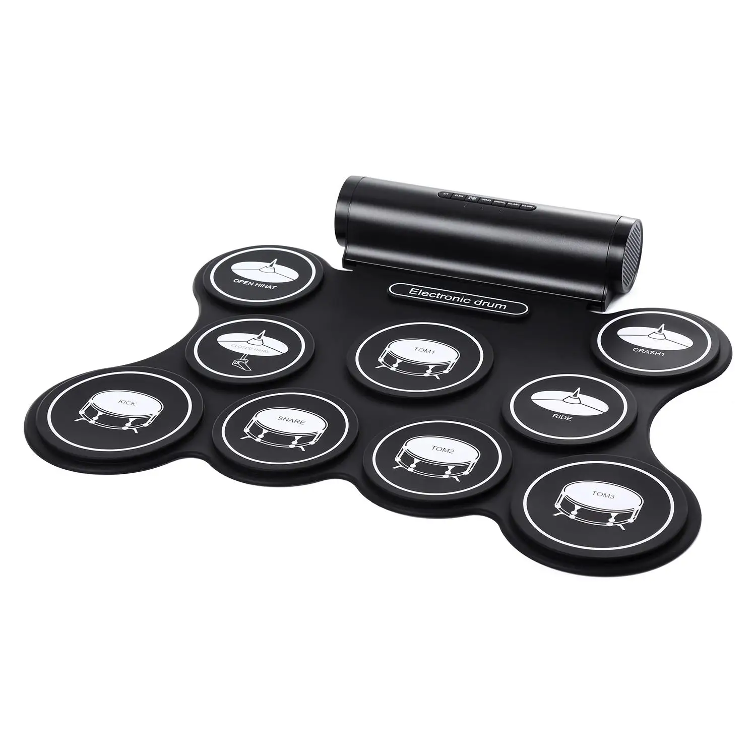 New portable electronic drum speaker built-in, rechargeable & five types of drum tones color metronome function,external sound
New portable electronic drum speaker built-in, rechargeable & five types of drum tones color metronome function,external sound