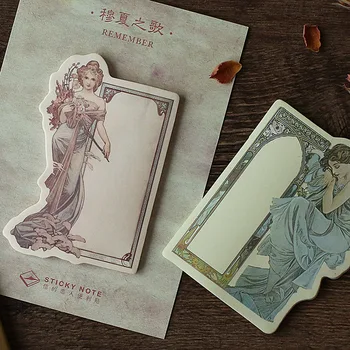 4 pcs Mucha art sticky notes Vintage flower and beautiful women Post memo pad sticker scrapbooking School supplies A6121
4 pcs Mucha art sticky notes Vintage flower and beautiful women Post memo pad sticker scrapbooking School supplies A6121