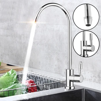 Water Filter Faucet Chrome Plated 1/4 Inch Connect Hose Reverse Osmosis Filters Parts Purifier Direct Drinking Tap Kitchen
Water Filter Faucet Chrome Plated 1/4 Inch Connect Hose Reverse Osmosis Filters Parts Purifier Direct Drinking Tap Kitchen