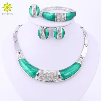 Africa Nigeria Wedding Beads Jewelry Silver Plated Jewelry Dubai Romantic Style Costume Jewelry Set For Women Girl 
Africa Nigeria Wedding Beads Jewelry Silver Plated Jewelry Dubai Romantic Style Costume Jewelry Set For Women Girl