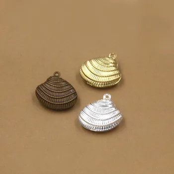 17x19mm European Tiny Charms Vintage Shell shape Pendant Beads Brass Links DIY Findings Mixed Colors
17x19mm European Tiny Charms Vintage Shell shape Pendant Beads Brass Links DIY Findings Mixed Colors
