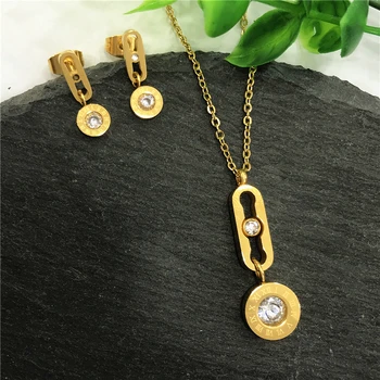New High Quality Letter Rome Digital Round Necklaces Pendants Women Round Necklace Earings Stainless Steel Jewelry Wedding Gifts
New High Quality Letter Rome Digital Round Necklaces Pendants Women Round Necklace Earings Stainless Steel Jewelry Wedding Gifts
