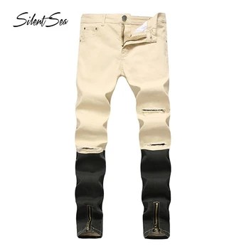 Silentsea Men Cotton Straight Classic Designer Jeans Hole Male Denim Pants Designer Men Jeans High Quality big Size DropShipping
Silentsea Men Cotton Straight Classic Designer Jeans Hole Male Denim Pants Designer Men Jeans High Quality big Size DropShipping