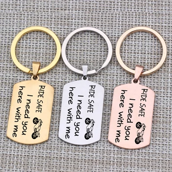 Motorcycle Rider Key Chain Engraved"Ride Safe I Need You Here With Me"Jewelry Keyring For Men Boyfriend Girlfriend Gift 1 pcs
Motorcycle Rider Key Chain Engraved"Ride Safe I Need You Here With Me"Jewelry Keyring For Men Boyfriend Girlfriend Gift 1 pcs