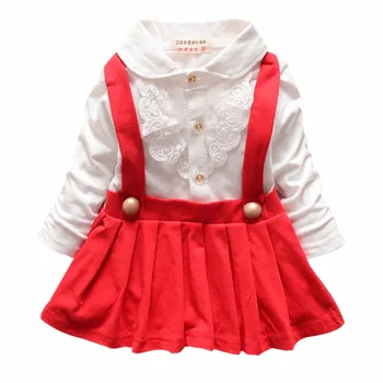 1-5Y Kids Girls Suspender Cotton Dress Long Sleeve Lace Floral Tops Baby Party Dresses
1-5Y Kids Girls Suspender Cotton Dress Long Sleeve Lace Floral Tops Baby Party Dresses
