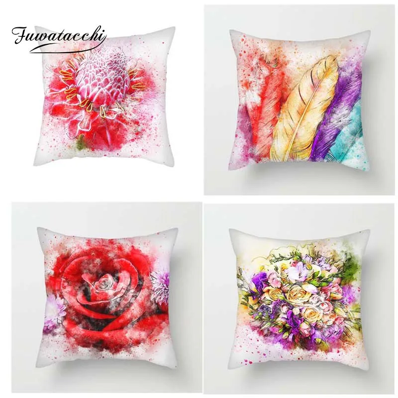 Fuwatacchi Oil Painting Style Cushion Cover Multi Flower Printed Pillow Cover Rose Sunflower Decorative Pillows For Sofa Car
Fuwatacchi Oil Painting Style Cushion Cover Multi Flower Printed Pillow Cover Rose Sunflower Decorative Pillows For Sofa Car