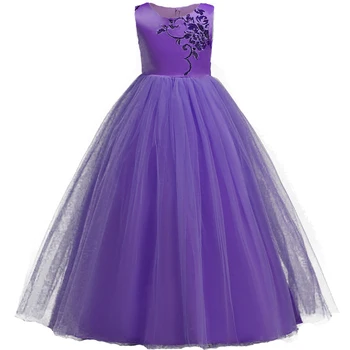 Teens Party Prom Dress Wedding Flower Girl Embroidery Dress Kids Girls Elegant Princess Sleeveless Pageant Formal long Dress
Teens Party Prom Dress Wedding Flower Girl Embroidery Dress Kids Girls Elegant Princess Sleeveless Pageant Formal long Dress