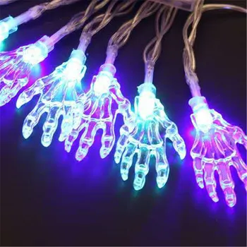Halloween LED Skeleton Hand String Lights Decoration 5M 50LEDs Battery Power Fairy Light Halloween trick-or-treating Party Decor
Halloween LED Skeleton Hand String Lights Decoration 5M 50LEDs Battery Power Fairy Light Halloween trick-or-treating Party Decor