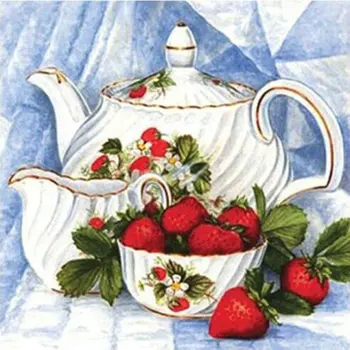 5D Diy Full diamond embroidery Tea set strawberry picture diamond Painting cross stitch kit home decor diamond mosaic Needlework
5D Diy Full diamond embroidery Tea set strawberry picture diamond Painting cross stitch kit home decor diamond mosaic Needlework