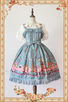 4 colors Gothic Lolita Japanesse Sleeveless Sweet Night Party Dress Woman Cosplay
4 colors Gothic Lolita Japanesse Sleeveless Sweet Night Party Dress Woman Cosplay